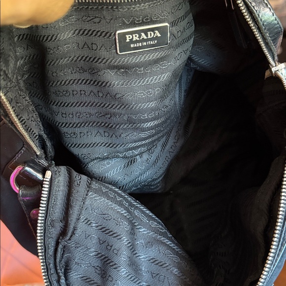 Prada Tessuto Black Nylon and Leather Shoulder Bag - Picture 11 of 16